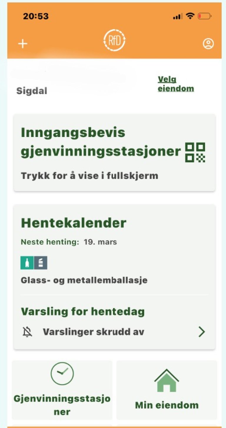RfD-app versjon fram til 22. mars 2026